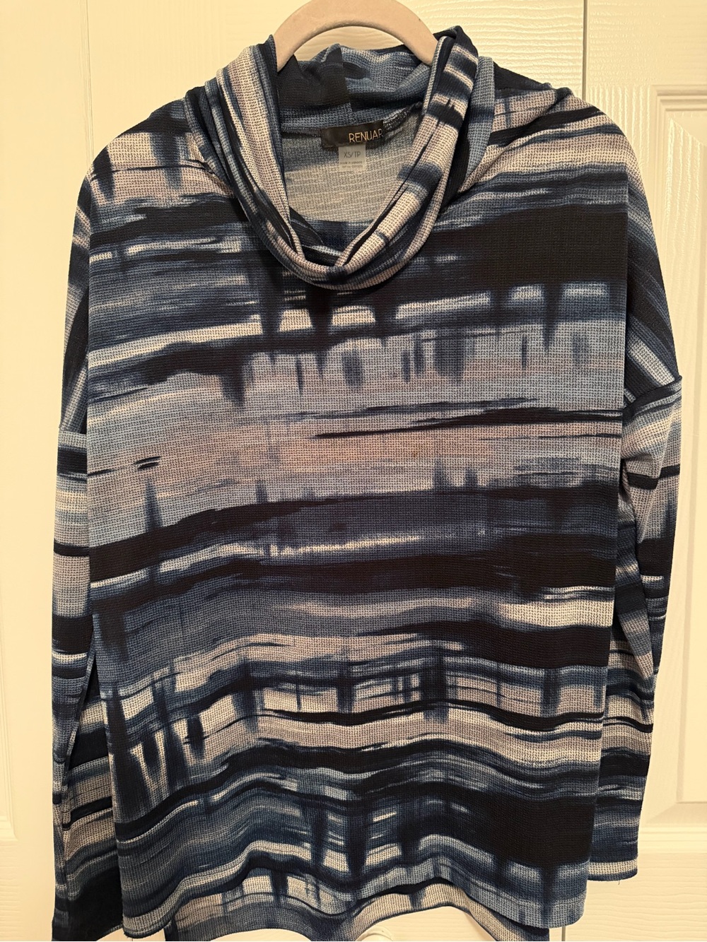 Renuar Blue and Gray Sweater